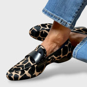 Mocassins Féminins Élégants Léopard