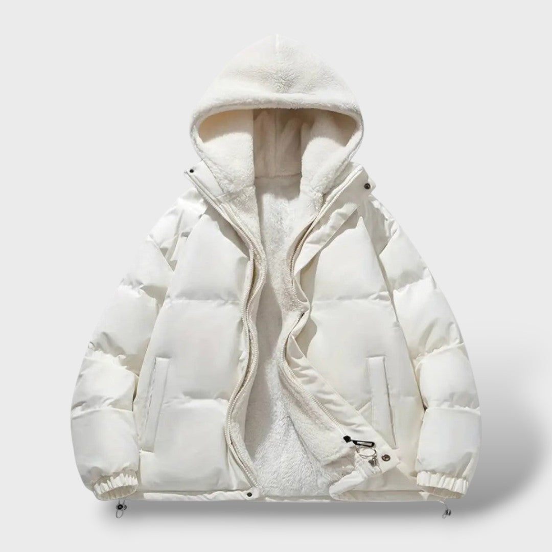 Veste d'hiver chaude pour femmes avec fermeture éclair