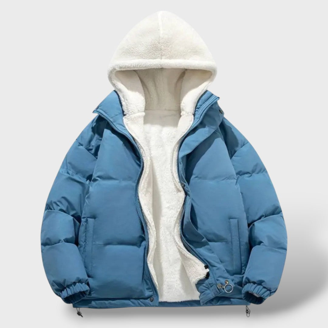 Veste d'hiver chaude pour femmes avec fermeture éclair