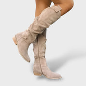 Bottes Féminines Élégantes en Cuir Premium