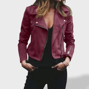 Isabel™ | Veste courte en daim élégante et douce