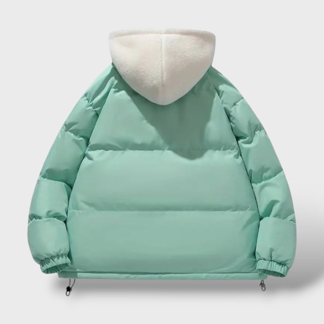 Veste d'hiver chaude pour femmes avec fermeture éclair