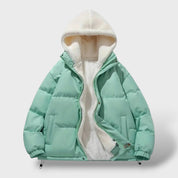 Veste d'hiver chaude pour femmes avec fermeture éclair