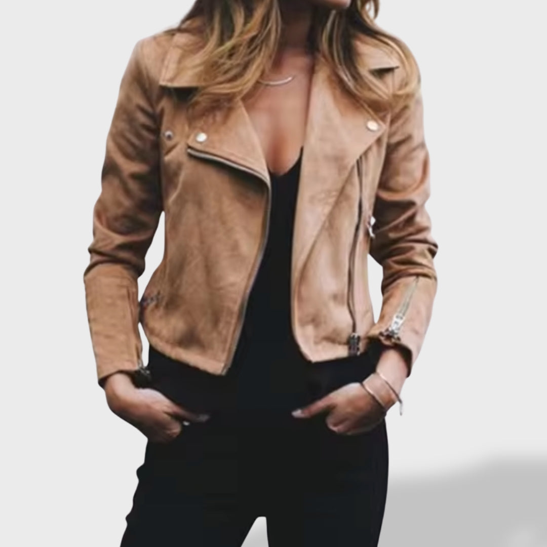 Isabel™ | Veste courte en daim élégante et douce
