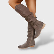 Bottes Féminines Élégantes en Cuir Premium