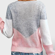 Pull en Cachemire Rose avec Design Unique