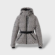 Veste Matelassée avec Ceinture Imperméable