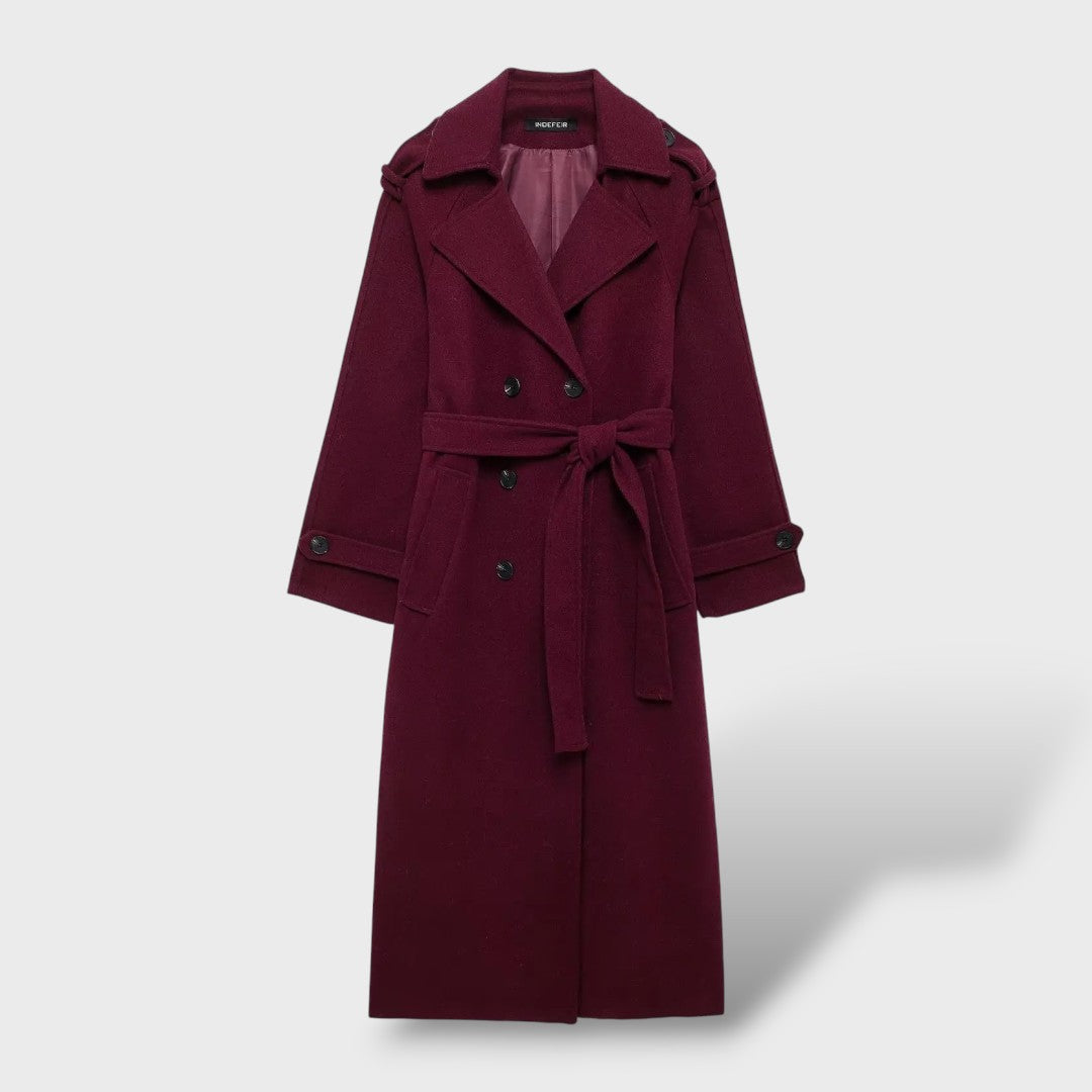 Manteau Long Élégant Femme Hiver
