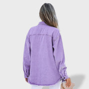 María™ | Veste en jean oversize pour femme avec boutons et poches