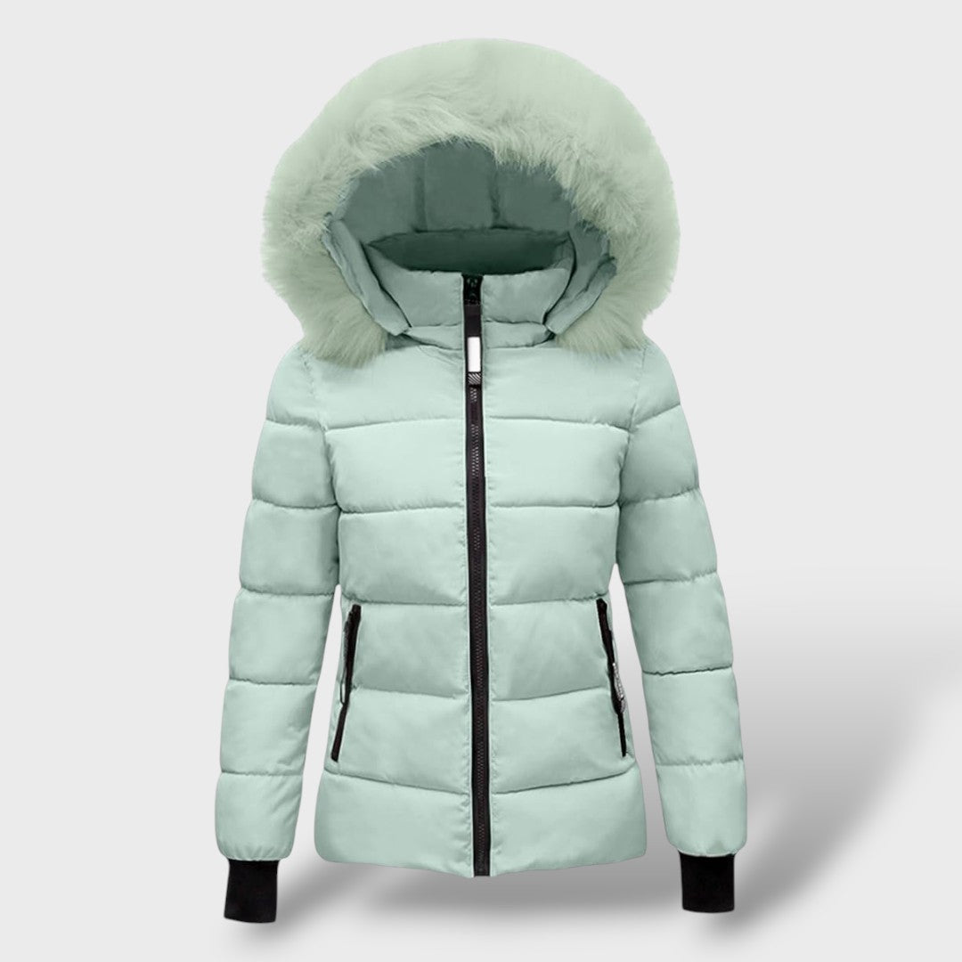 Manteau Matelassé d'Hiver avec Capuche