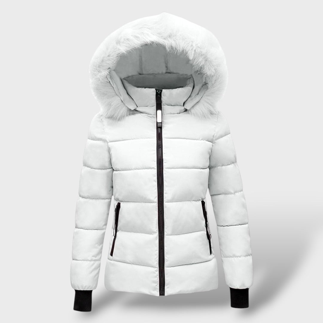 Manteau Matelassé d'Hiver avec Capuche