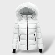 Manteau Matelassé d'Hiver avec Capuche