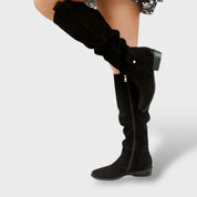 Bottes Féminines Élégantes en Cuir Premium