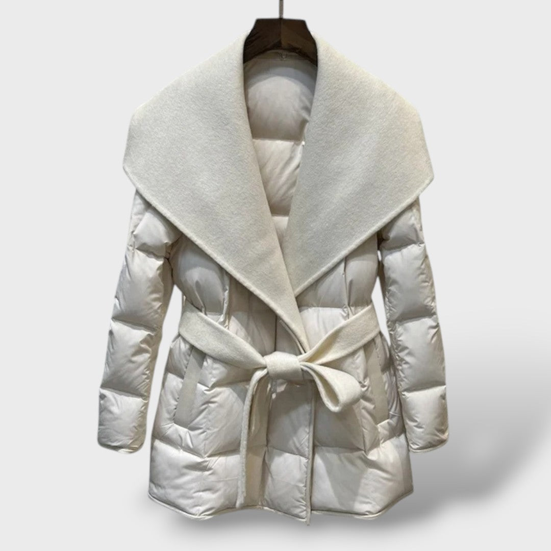 Manteau d'Hiver Femme en Laine et Duvet