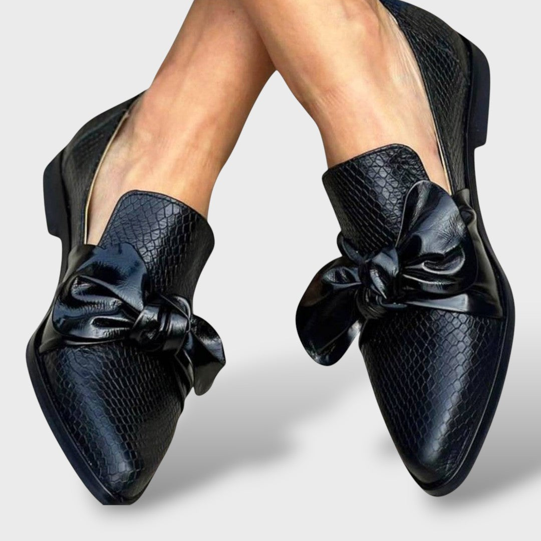 Mocassins Féminins avec Nœud Élégant