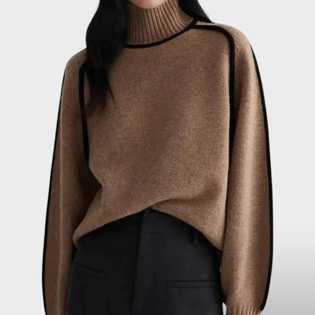 Pull à Col Montant Femme | Confort Doux et Raffiné