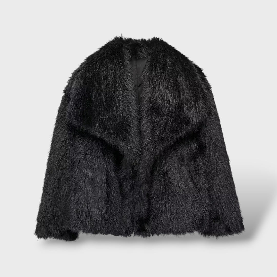 Veste en Fourrure Synthétique de Luxe pour Femme