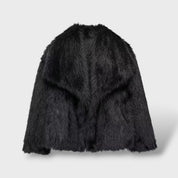 Veste en Fourrure Synthétique de Luxe pour Femme