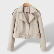 Veste en Simili Cuir Femme Oversize