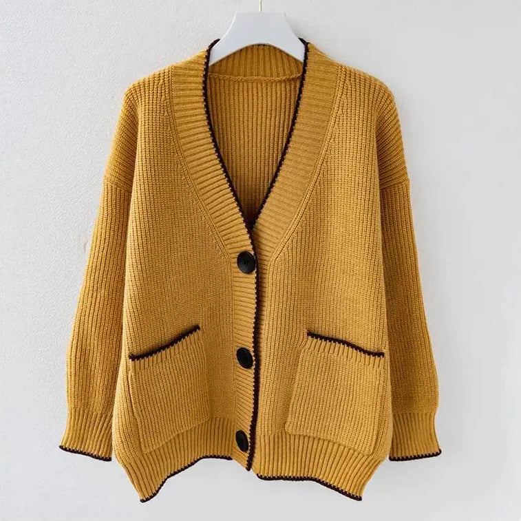 Gilet Tricoté Oversize Élégant