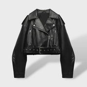 Veste en Simili Cuir Femme Oversize