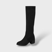 Bottes Hautes avec Talon Épais et Fermeture Latérale