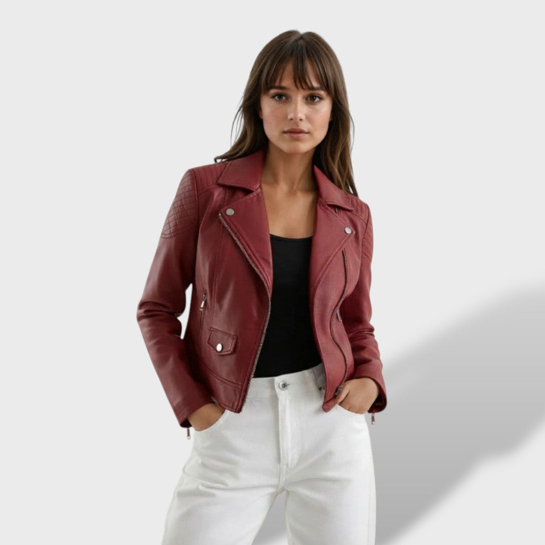 Valeria™ | Veste en cuir femme
