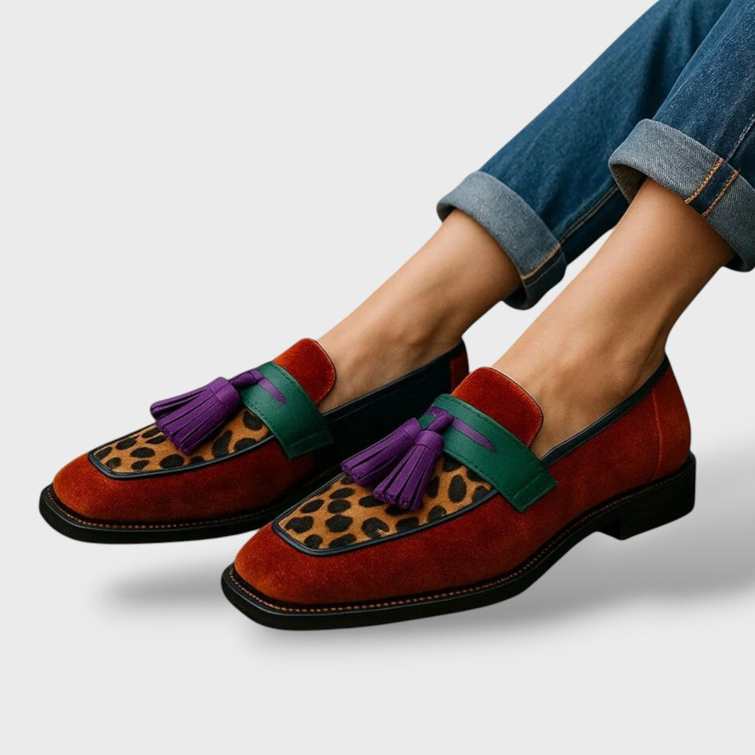 Mocassins Féminins Multicolores Élégants