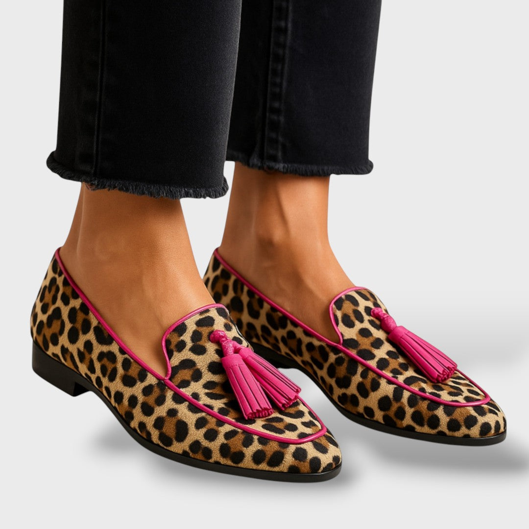 Mocassins Féminins Décorés avec des Perles