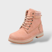 Bottines d'Hiver Femme avec Semelle Épaisse et Doublure Chaude