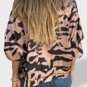 Valeria™ | Veste zippée avec imprimé zèbre