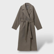 Manteau long en laine oversize élégant