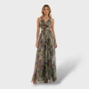 Robe florale femme élégante décontractée
