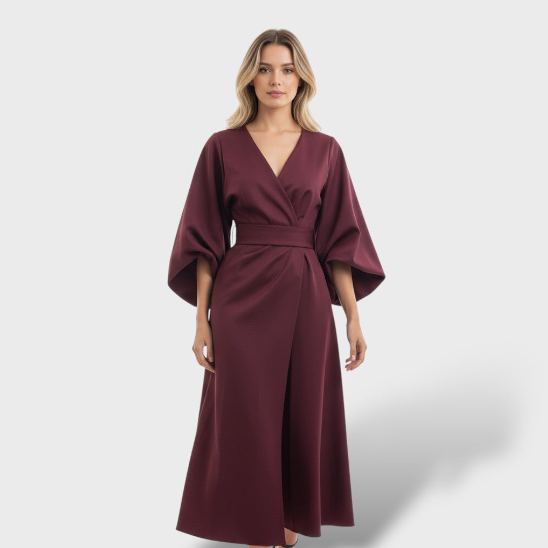 Robe élégante avec manches bouffantes