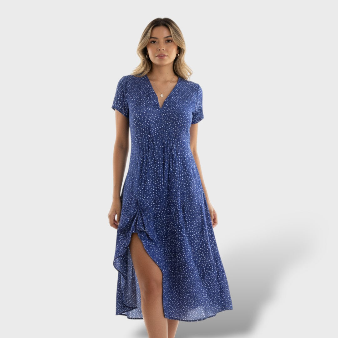 Robe chemise midi femme élégante