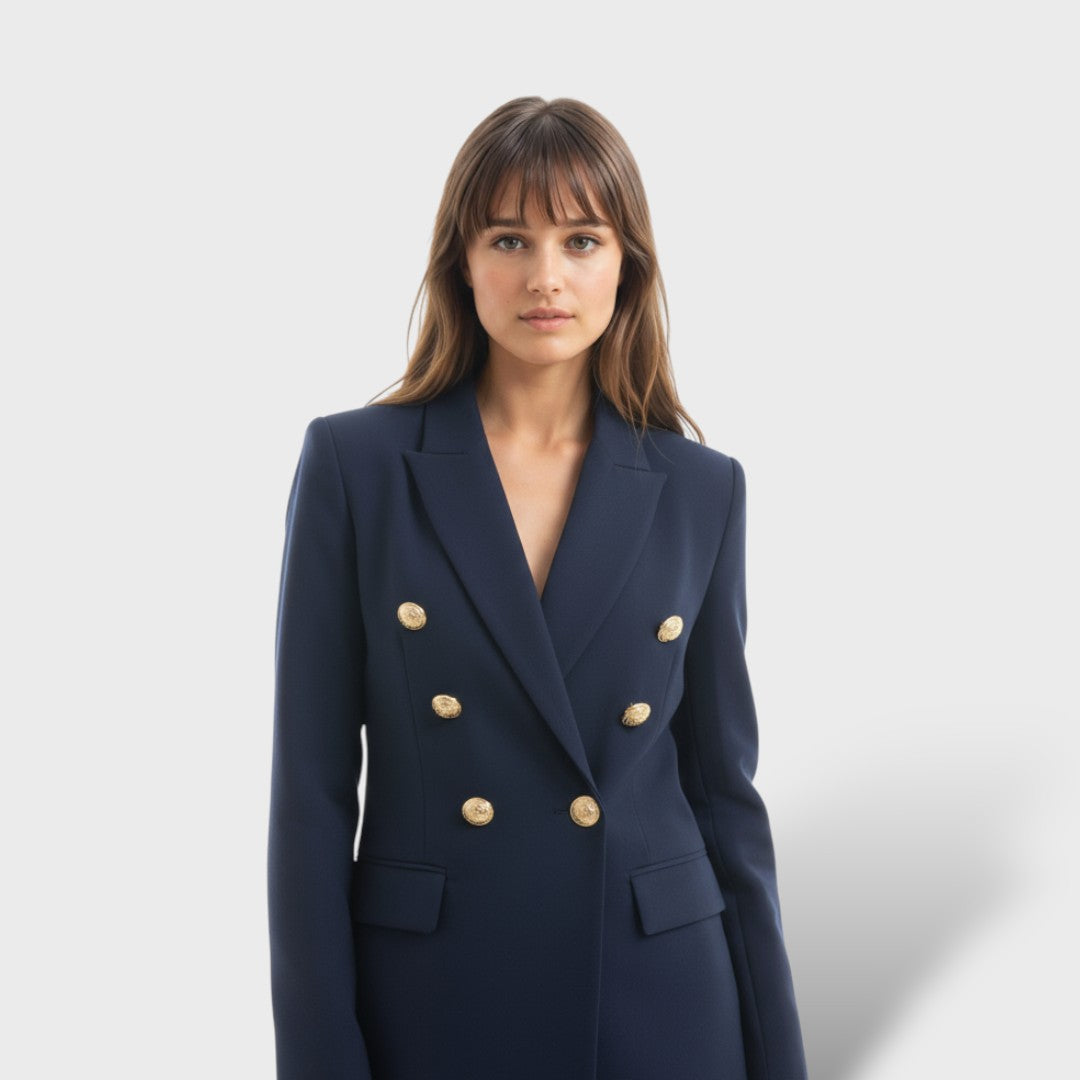Blazer Femme avec Détails de Bouton