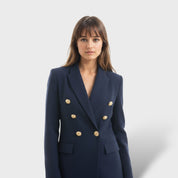 Blazer Femme avec Détails de Bouton