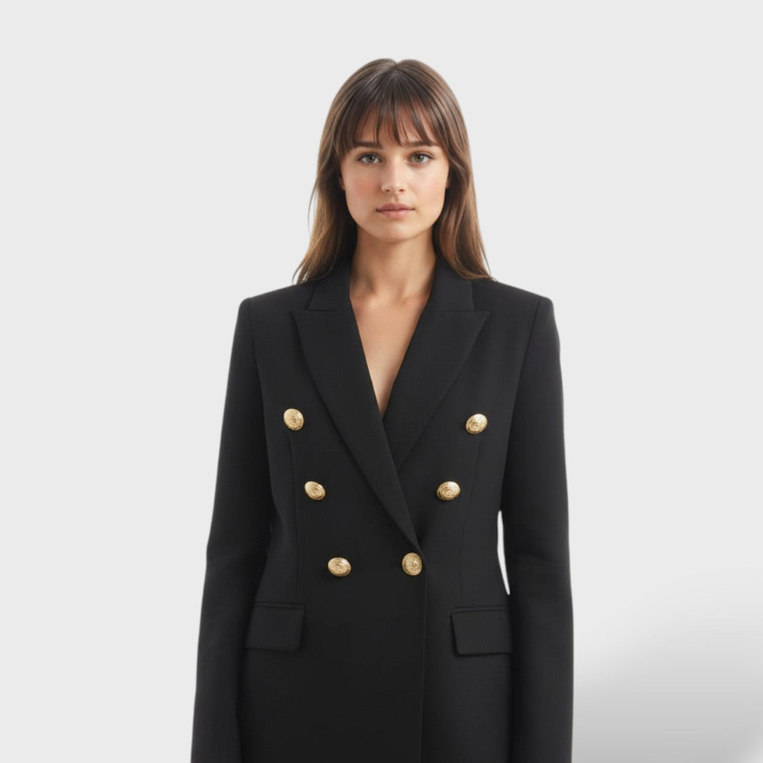 Blazer Femme avec Détails de Bouton