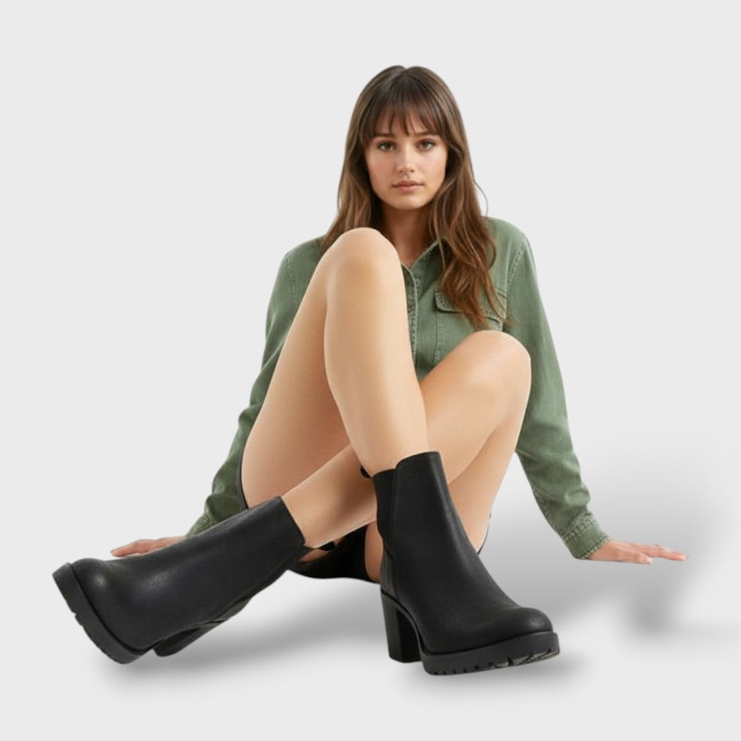 Bottines à Talons Blocs Classiques Femme