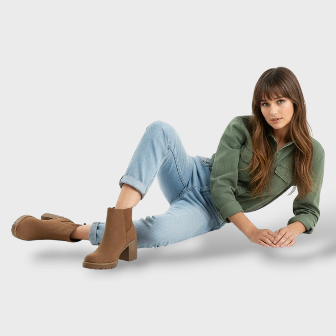 Bottines à Talons Blocs Classiques Femme