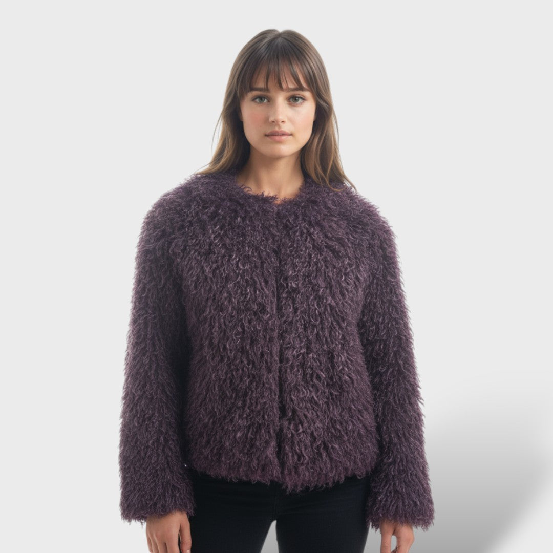 Manteau en Fourrure Synthétique Femme