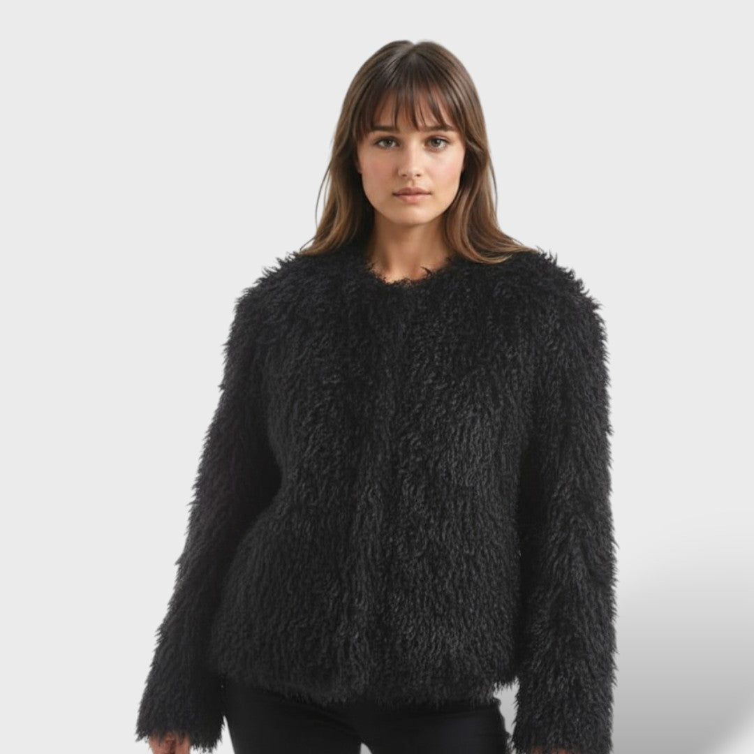 Manteau en Fourrure Synthétique Femme