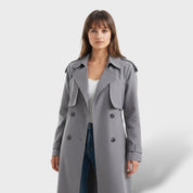Manteau Trench Long Élégant pour Dames