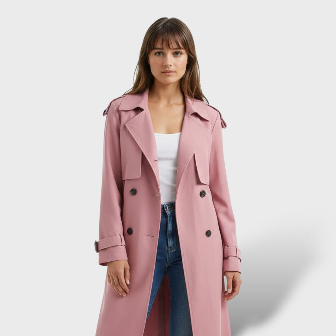Manteau Trench Long Élégant pour Dames