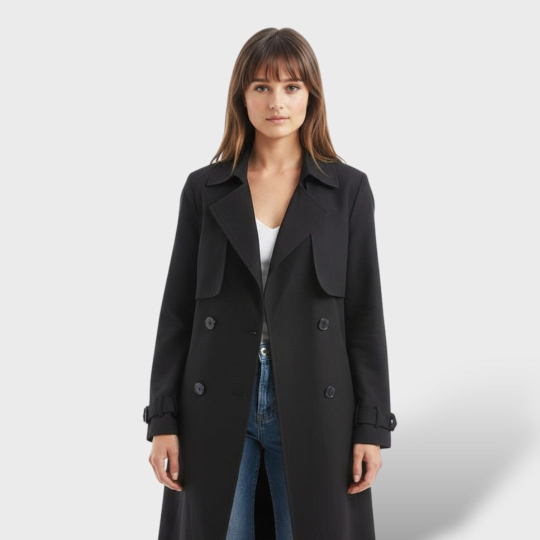 Manteau Trench Long Élégant pour Dames