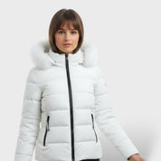 Manteau Matelassé d'Hiver avec Capuche