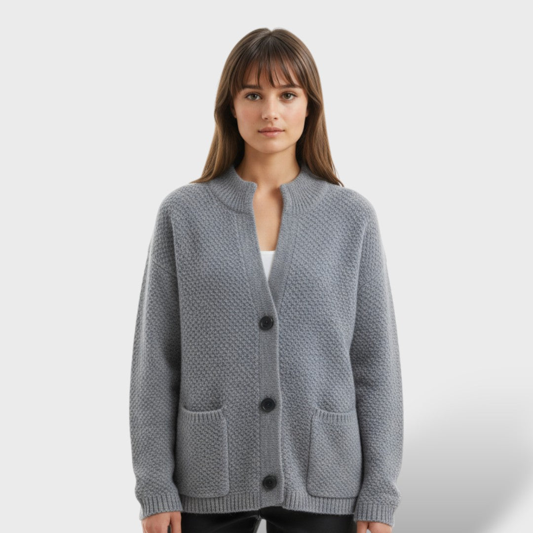 Cardigan à Col Moyen pour Femmes