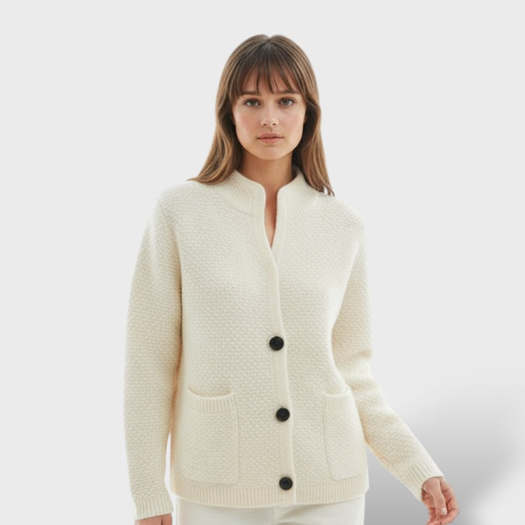 Cardigan à Col Moyen pour Femmes