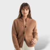 Cardigan à Col Moyen pour Femmes