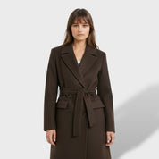 Manteau Long Femme Double Boutonnage